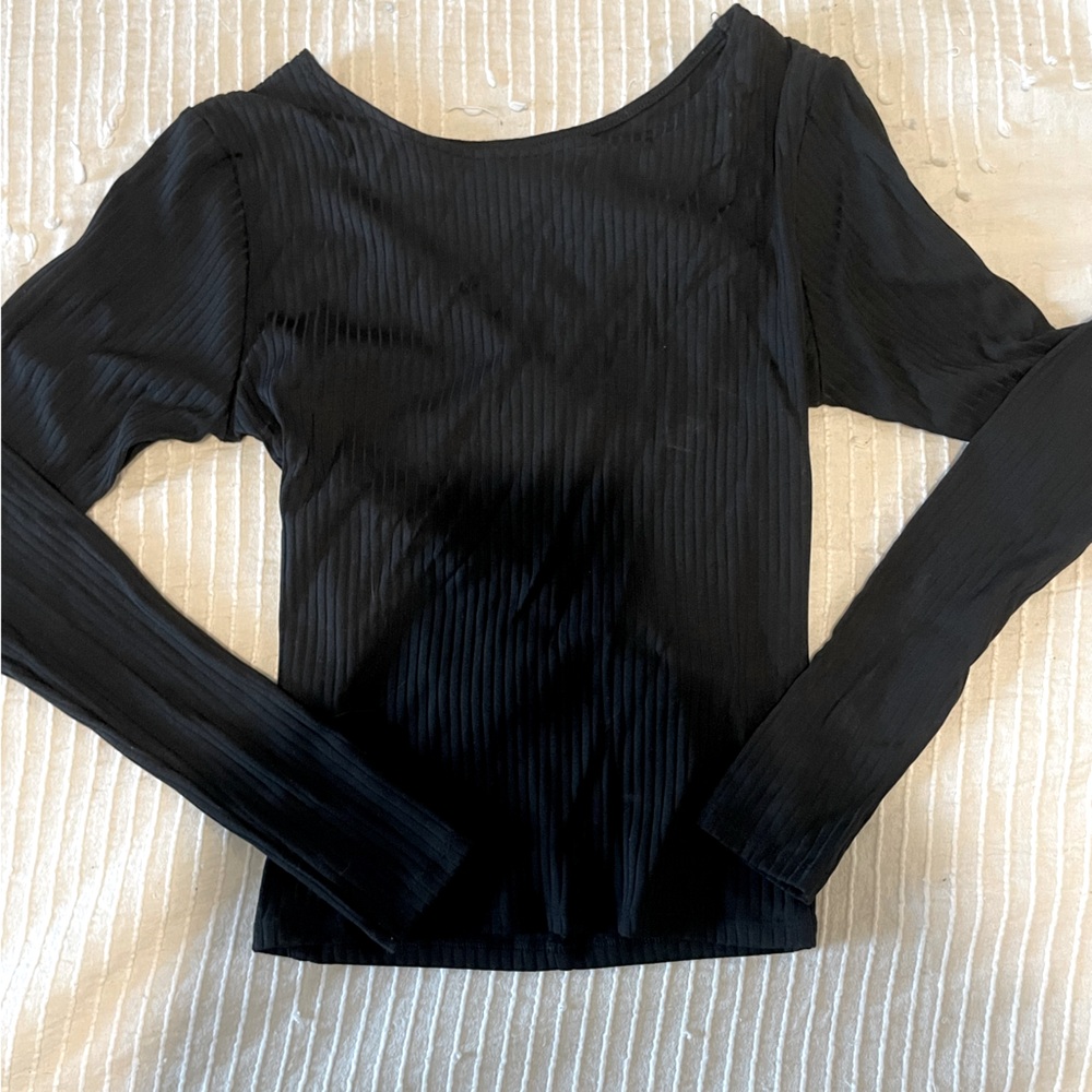 Victoria’s Secret Sport Open Back Ribbed Long Sleeve Shirt